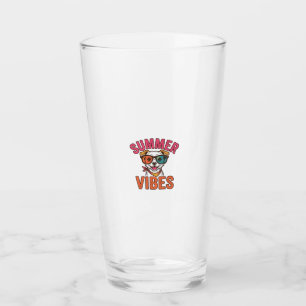 Summer Vibes Dog Sunglasses Vintage Shirt Design_1 Glass