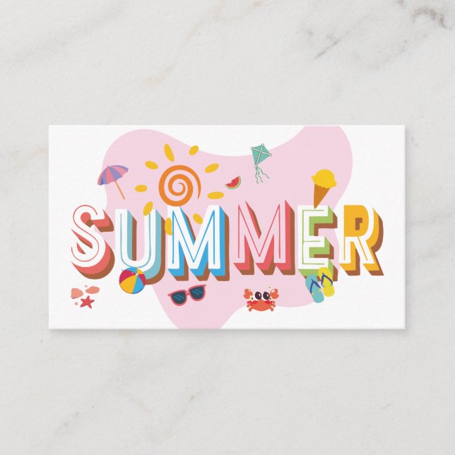 Summer Vibes Enclosure Card (Front)