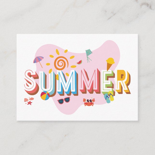 Summer Vibes Enclosure Card (Front)