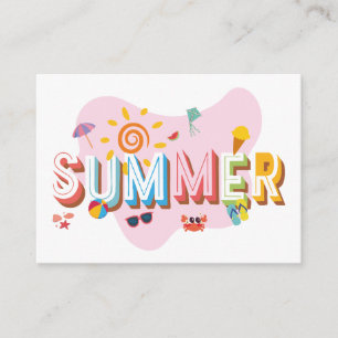 Summer Vibes Enclosure Card