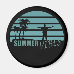 summer vibes family vacation magnet