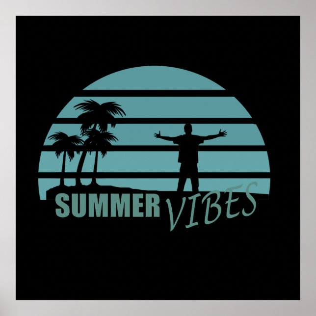 summer vibes family vacation poster (Front)