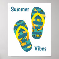Summer Vibes Flip Flops