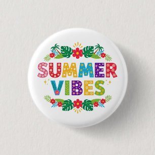 Summer Vibes Floral Design-54504 Hoodie 3 Cm Round Badge