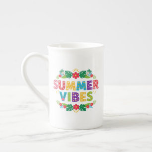 Summer Vibes Floral Design-54504 Hoodie Bone China Mug