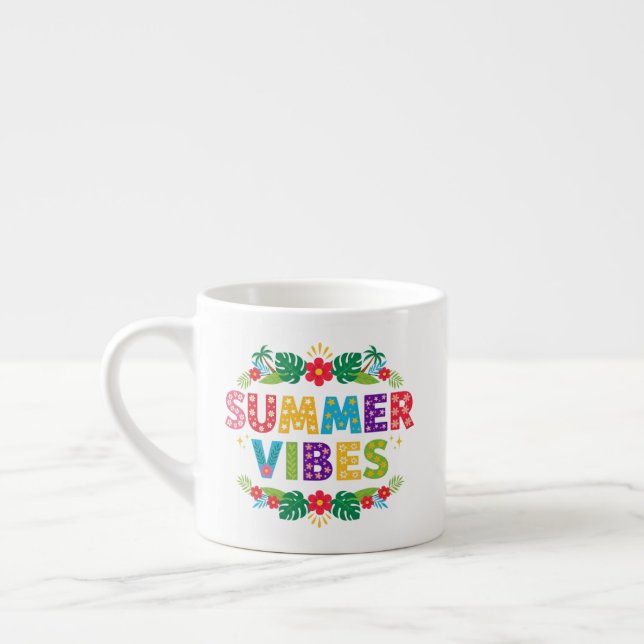 Summer Vibes Floral Design-54504 Hoodie Espresso Cup (Left)