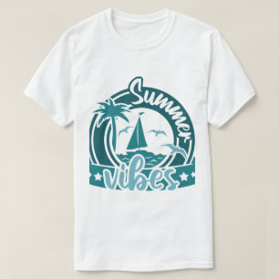 Summer Vibes Graphic T-Shirt Tropical & Beach
