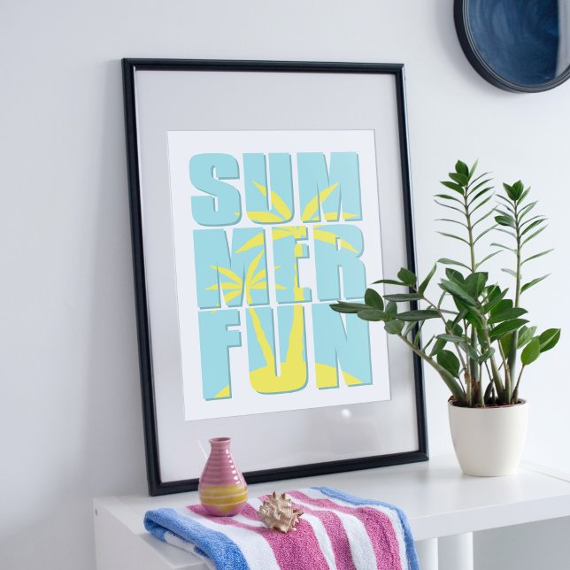 Summer vibes illustartion. poster (Creator Uploaded)