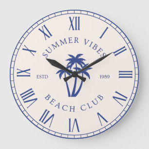 Summer Vibes Large Clock