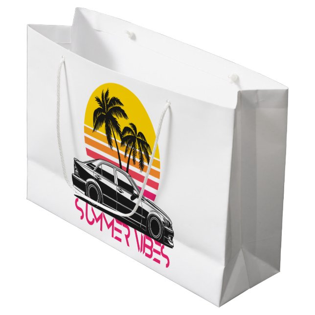 Summer vibes large gift bag (Front Angled)