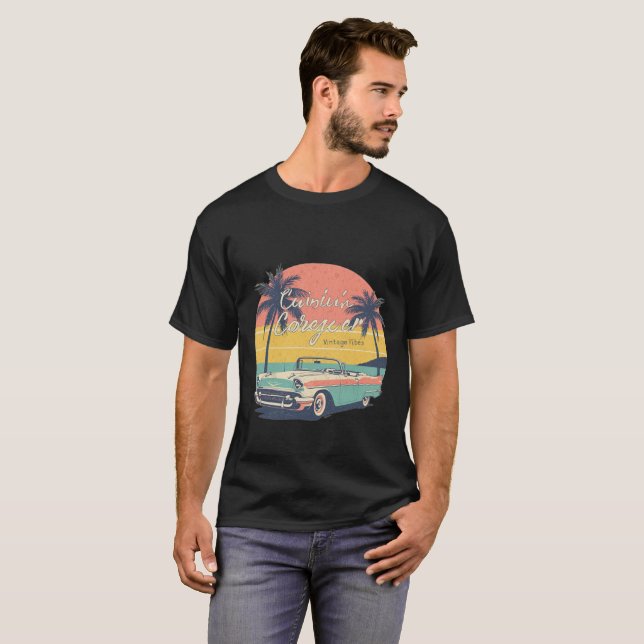 Summer Vibes Mens T-Shirt Cool Casual Gift for Him (Front Full)
