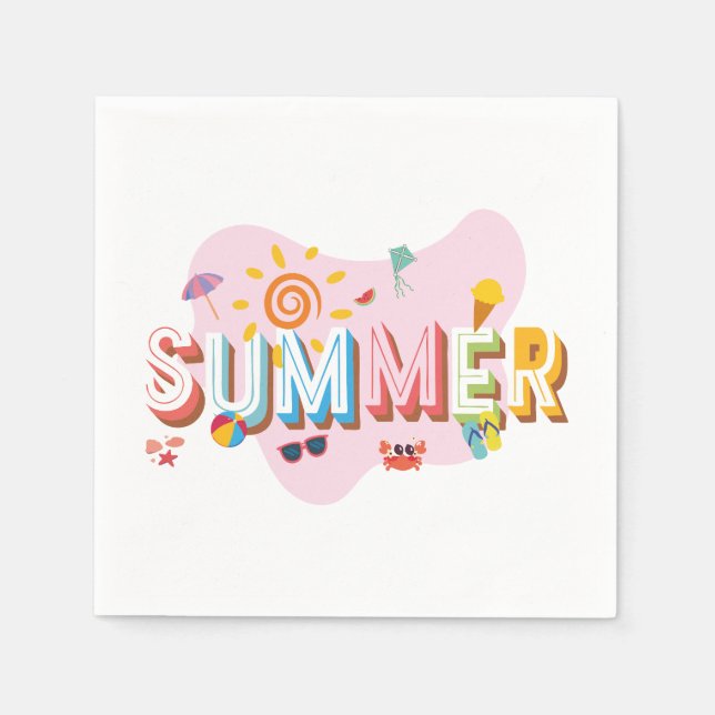 Summer Vibes Napkin (Front)