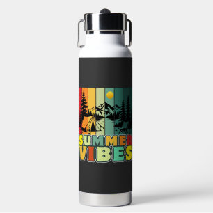 summer vibes nature camping vacation adventure water bottle