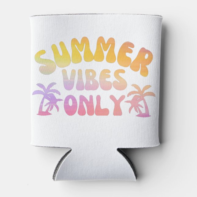 SUMMER VIBES ONLY CAN COOLER (Front)