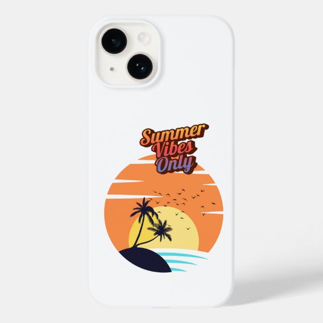 Summer vibes only. Case-Mate iPhone case (Back)