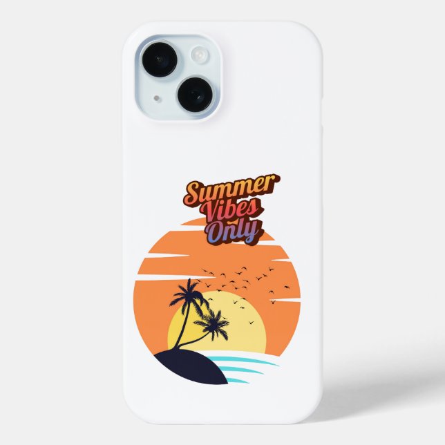 Summer vibes only. Case-Mate iPhone case (Back)