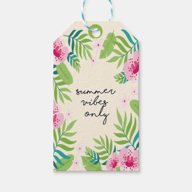 Summer Vibes Only Gift Tag (Front)