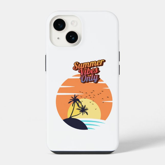 Summer vibes only. iPhone case (Back)