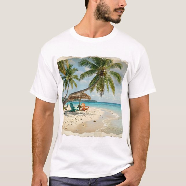 Summer Vibes Palm Beach Tee (Front)