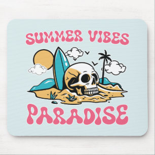 Summer Vibes Paradise - Skull Mouse Mat