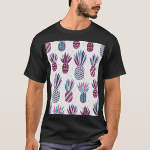 Summer Vibes: Pineapple Pattern, Colourful Dots T-Shirt