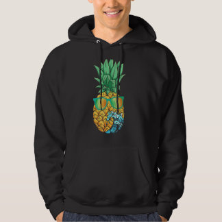 Summer Vibes Pineapple Sunglasses Wave Cool Tropic Hoodie