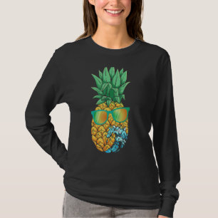 Summer Vibes Pineapple Sunglasses Wave Cool Tropic T-Shirt