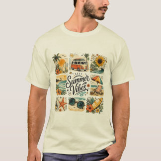 Summer Vibes Premium Aesthetic Design T-Shirt