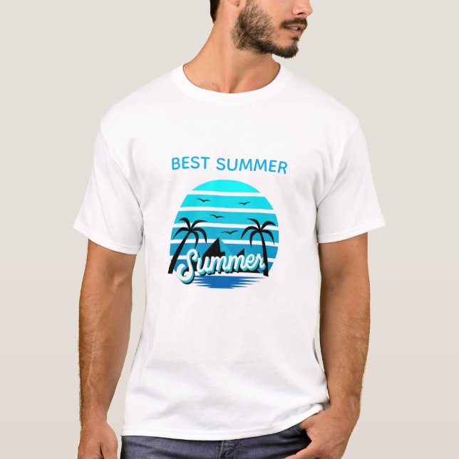 Summer Vibes Retro Design t-shirt design (Front)