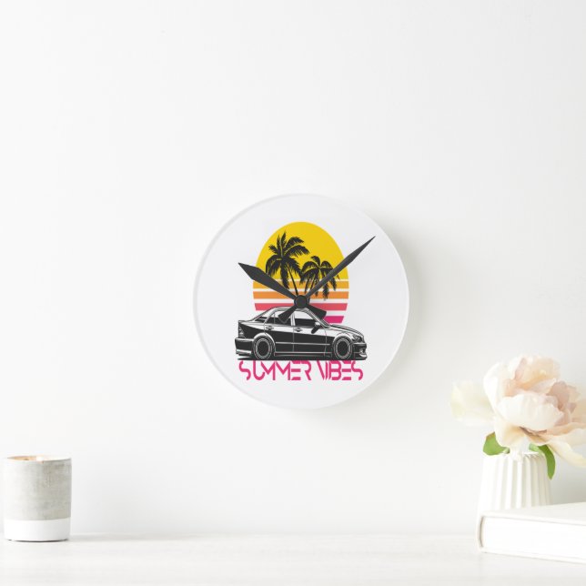 Summer vibes round clock (Home)