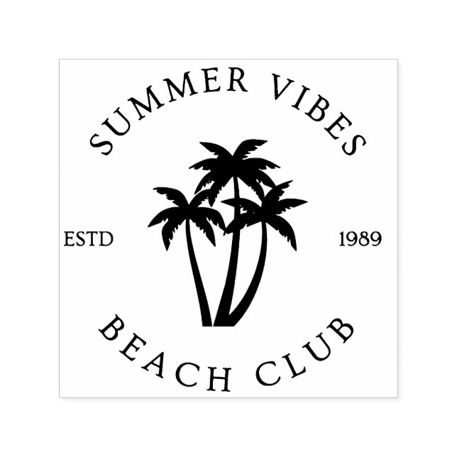 Summer Vibes Self-inking Stamp (Design)