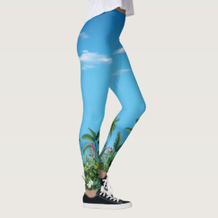 Summer Vibes Summer Vibes Summer Greenery Leggings