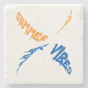Summer Vibes: Sun, Fun & Good Times Stone Coaster