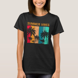 Summer Vibes Sun Sea and Sand Summer Surfing Vac T-Shirt