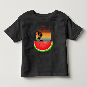 Summer Vibes Sunset Watermelon Toddler T-Shirt