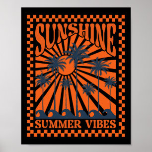 Summer Vibes, Sunset Wave, Sunshine Paradise, Summ Poster