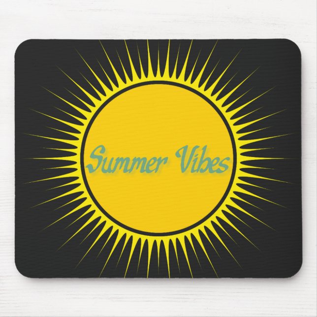 Summer Vibes Sunshine Mousepad (Front)
