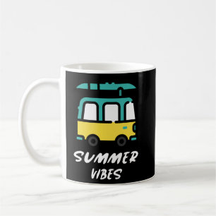 Summer Vibes Surf Van Tee Coffee Mug