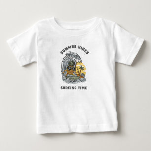 Summer vibes surfing time baby T-Shirt
