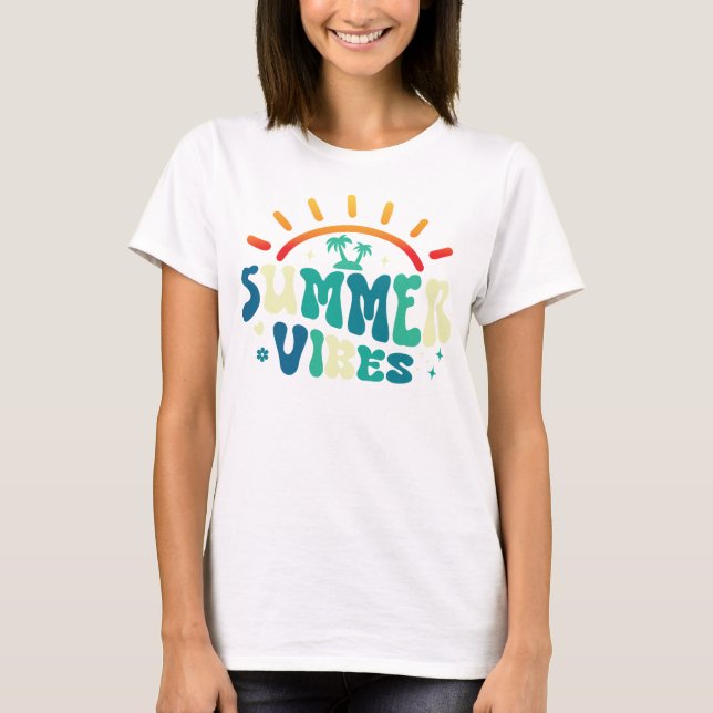 Summer vibes t shirt (Front)