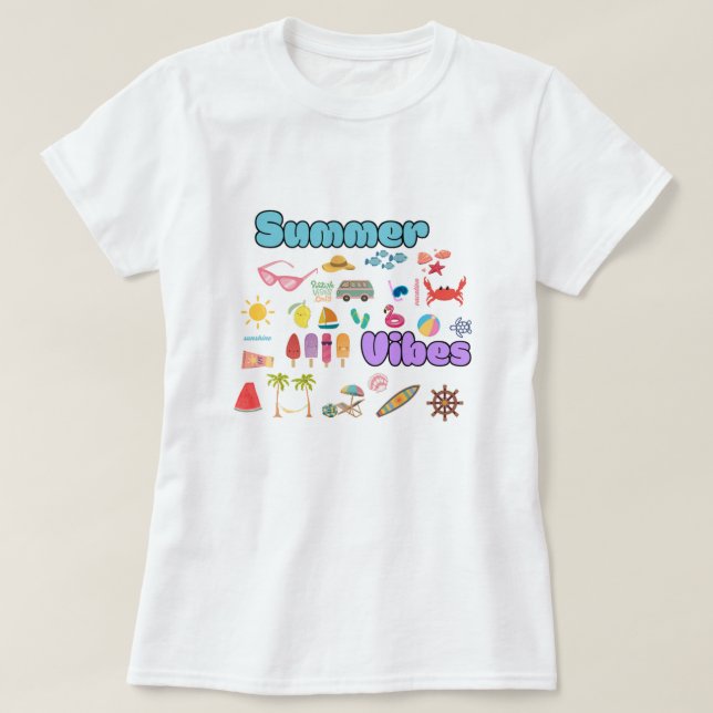 Summer Vibes T-Shirt (Design Front)