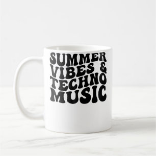 Summer Vibes Techno Music Edm Rave Beach Coffee Mug