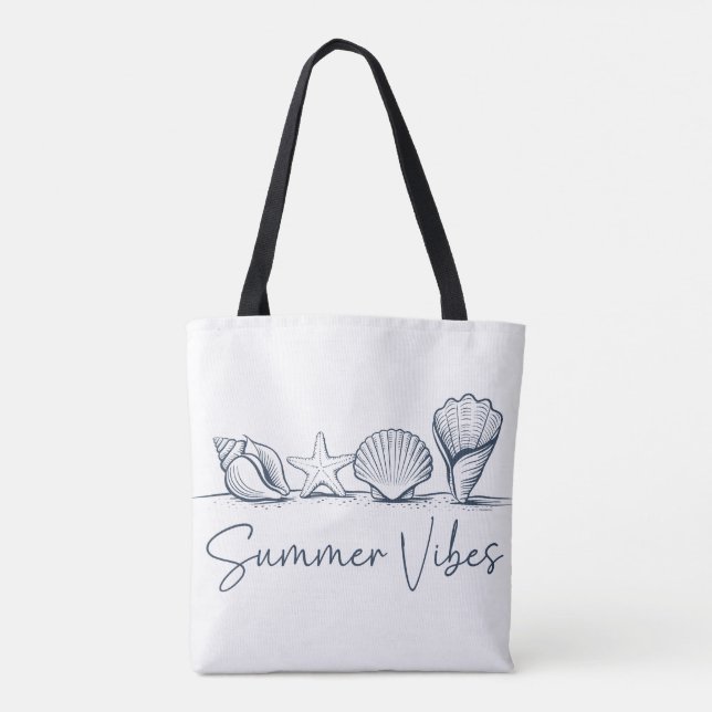 Summer vibes tote bag (Back)
