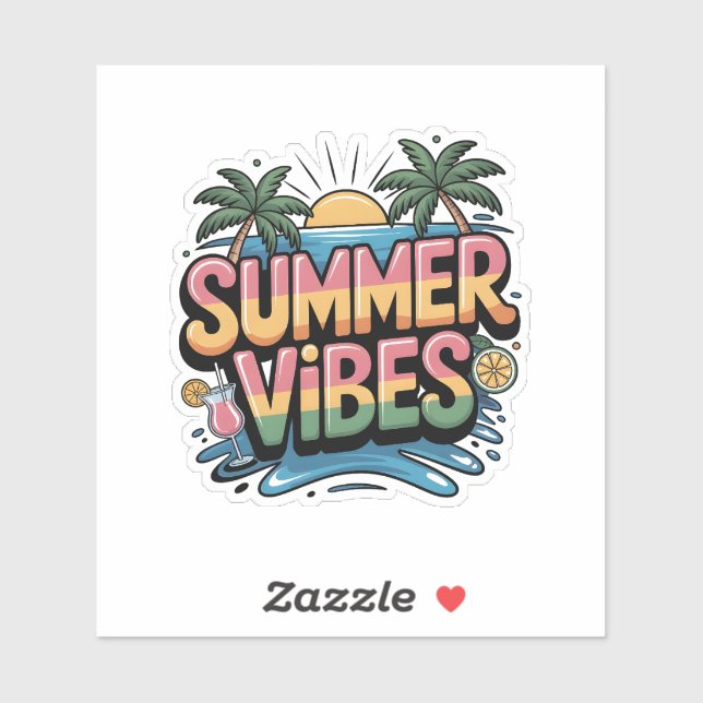 Summer Vibes Tropical Beach (Sheet)