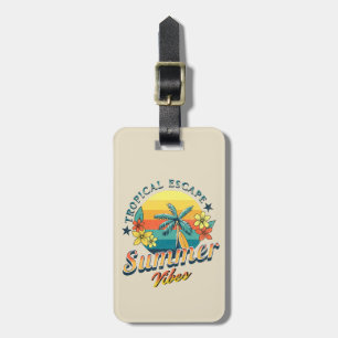 Summer vibes - Tropical escape Luggage Tag