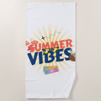 Summer Vibes – Tropical Getaway Beach Towel