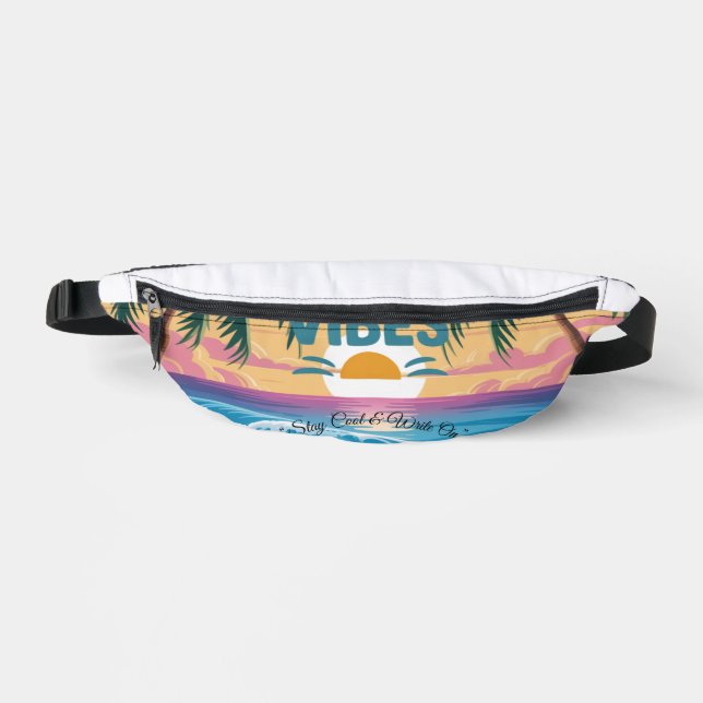 Summer Vibes Tropical Notebook  Bum Bags (Front)
