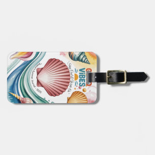 Summer Vibes Tropical Notebook Luggage Tag