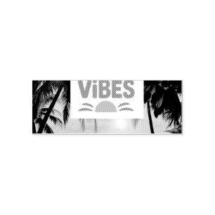 Summer Vibes Tropical Notebook  Self-inking Stamp