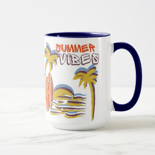 Summer Vibes Vacation Vintage Mug